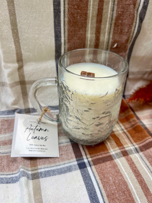 Fall Candle - Glass Mug