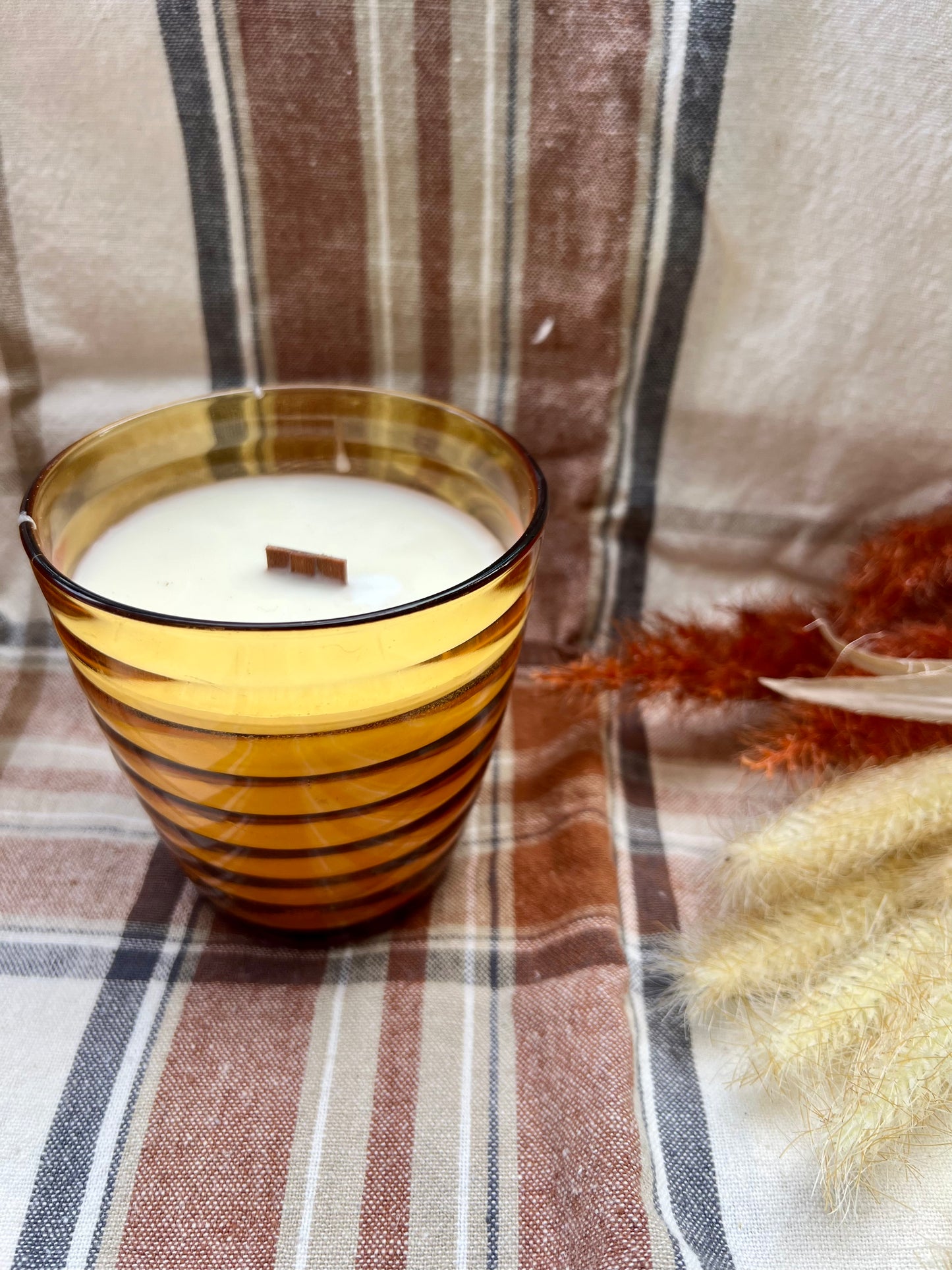 Amber Glass Cup