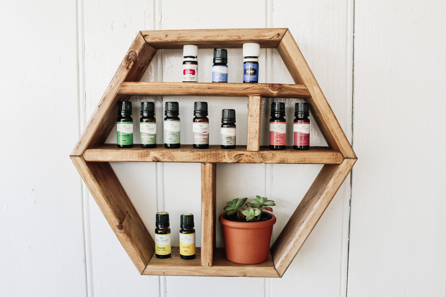 HEXAGON/HONEYCOMB ESSENTIAL OIL SHELVES