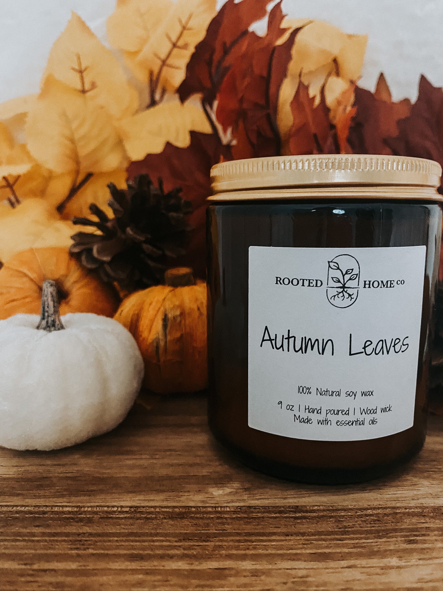 Autumn Leaves - Candle