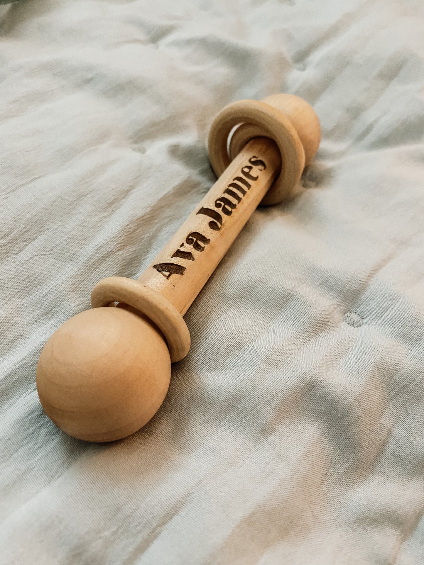 PERSONALIZED BABY RATTLE