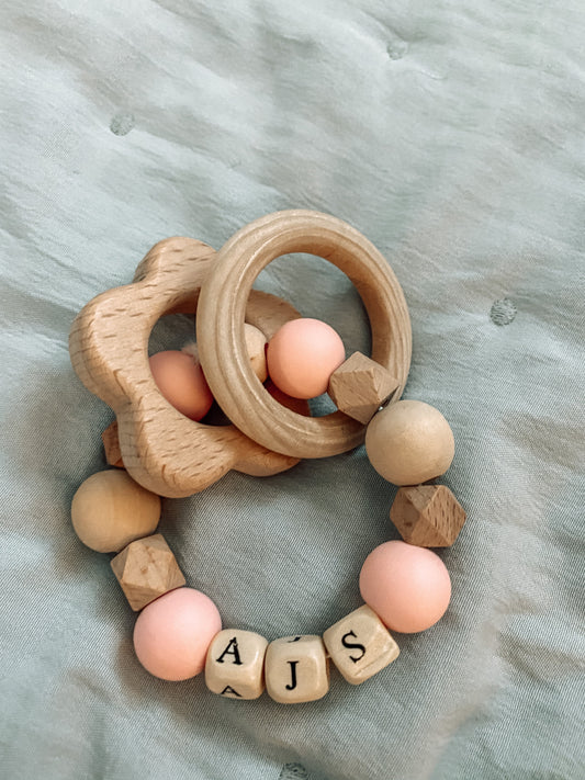 RATTLE + TEETHER + PACI CLIP BUNDLE