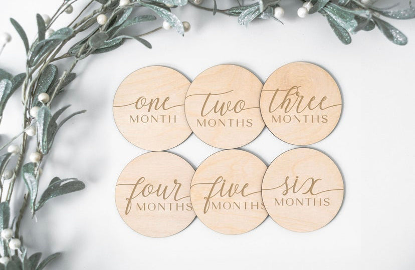 12 MONTH MILESTONES + HELLO WORLD PLAQUE + HOLIDAY MILESTONES BUNDLE