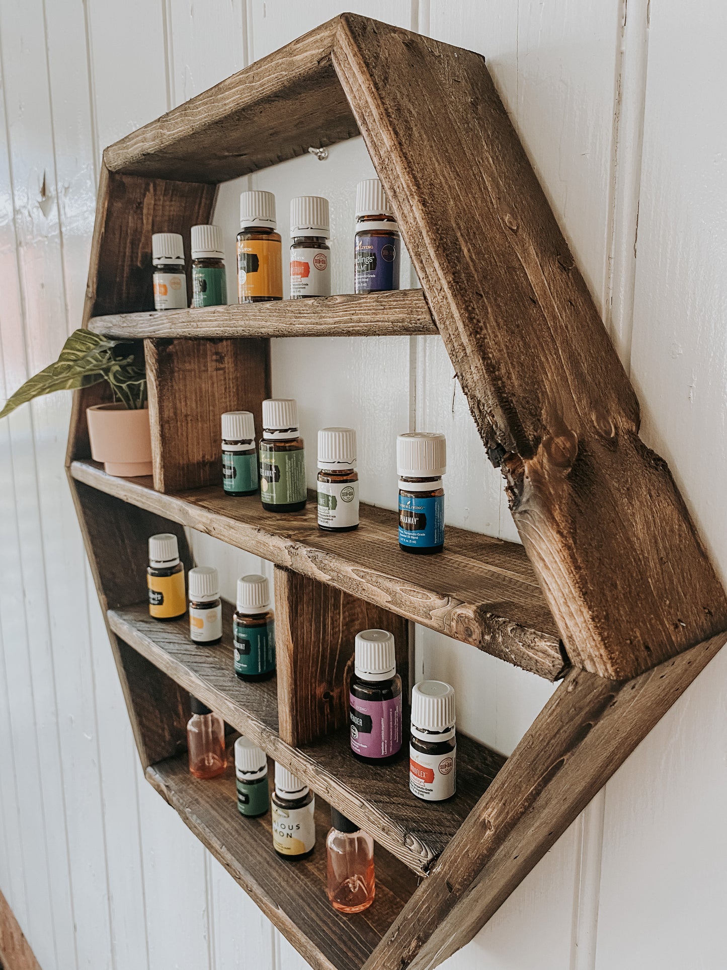 HEXAGON/HONEYCOMB ESSENTIAL OIL SHELVES